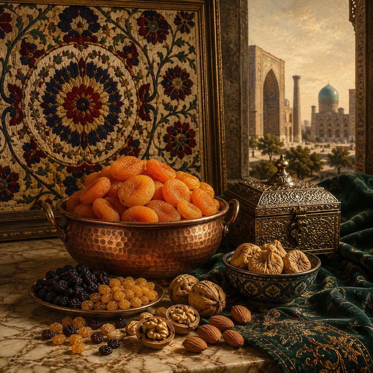 Premium dried apricots, raisins, and nuts from Uzbekistan